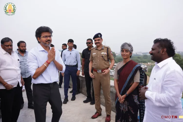 CM Vijay inspects Chembarambakkam Lake ahead of NE monsoon