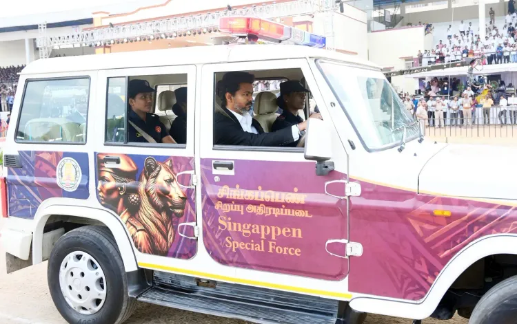 CM Vijay launches Singa Pen Special Rapid Force in Chennai