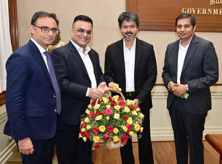 CM Vijay meets Leap Green Energy, Brookfield leaders on green push
