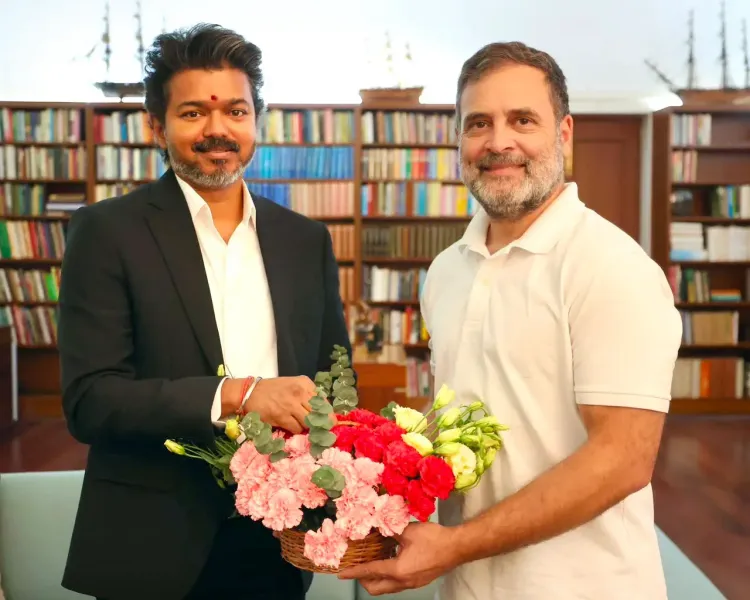 CM Vijay Meets Rahul Gandhi in New Delhi