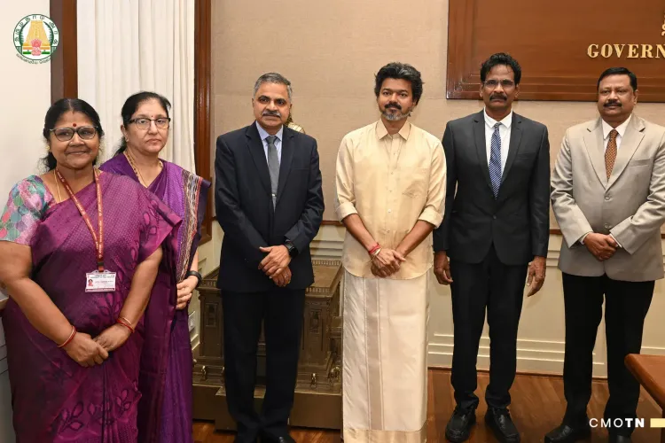 CM Vijay receives newly appointed TNRERA leadership at Secretariat