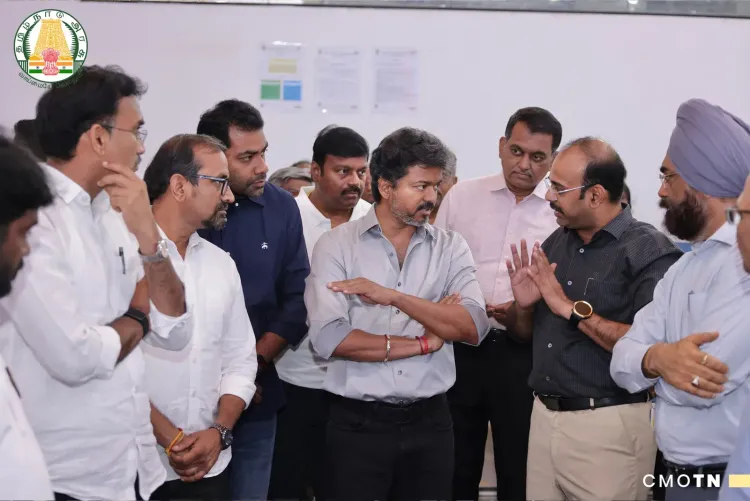 CM Vijay Reviews Chennai Flood Relief at Ripon Building