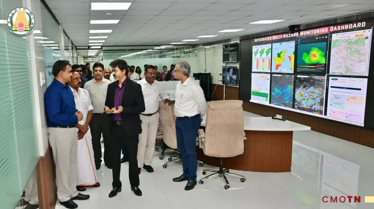 CM Vijay Reviews Northeast Monsoon Readiness at Chennai EOC