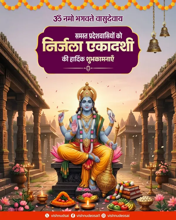 CM Vishnu Deo Sai Greets Chhattisgarh on Nirjala Ekadashi