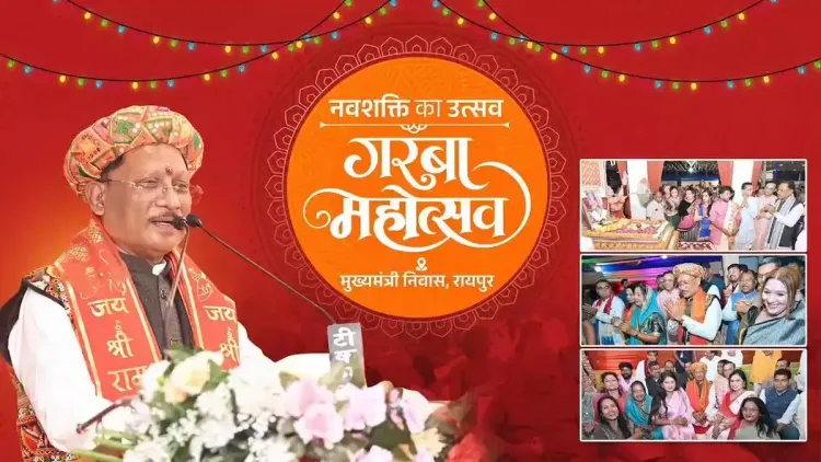 CM Vishnu Deo Sai Marks Navratri with Garba at CM Residence