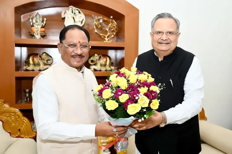 CM Vishnu Deo Sai Meets Assembly Speaker Dr. Raman Singh