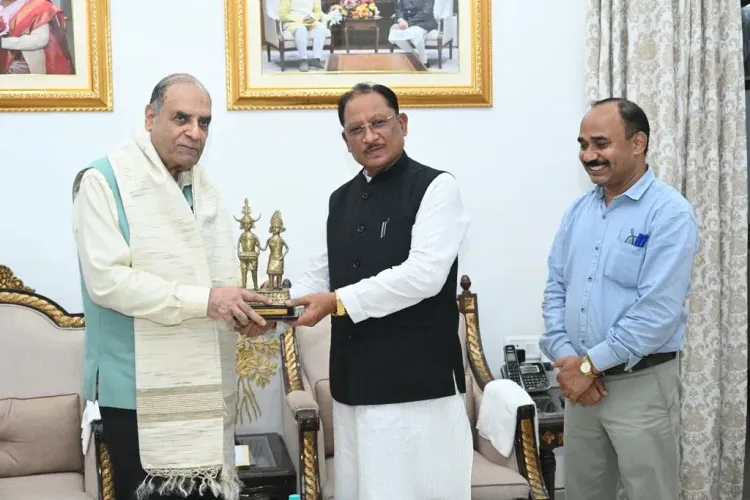 CM Vishnu Deo Sai meets Padma Shri journalist Alok Mehta