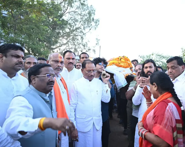 CM Vishnu Deo Sai pays last respects to Ahivara MLA Domannlal Corsewada
