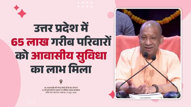 CM Yogi: 65 Lakh Poor Families Housed in Uttar Pradesh