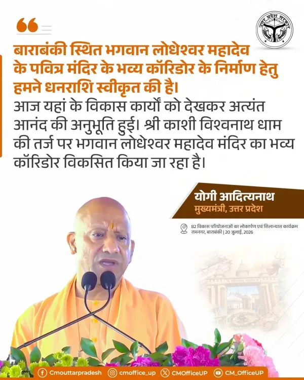 CM Yogi Approves Lodheshwar Mahadev Corridor in Barabanki