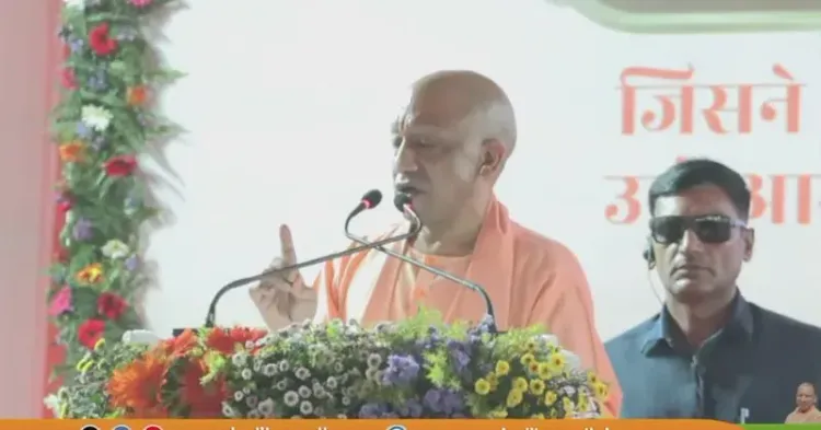 CM Yogi at Seva Sankalp Bike Yatra closing ceremony in Kashi