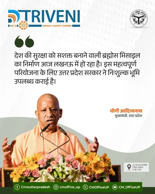 CM Yogi: BrahMos Missile Now Made in Lucknow, UP Gave Free Land