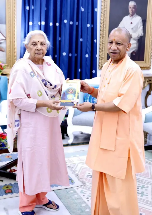CM Yogi calls on Governor Anandiben Patel in Lucknow