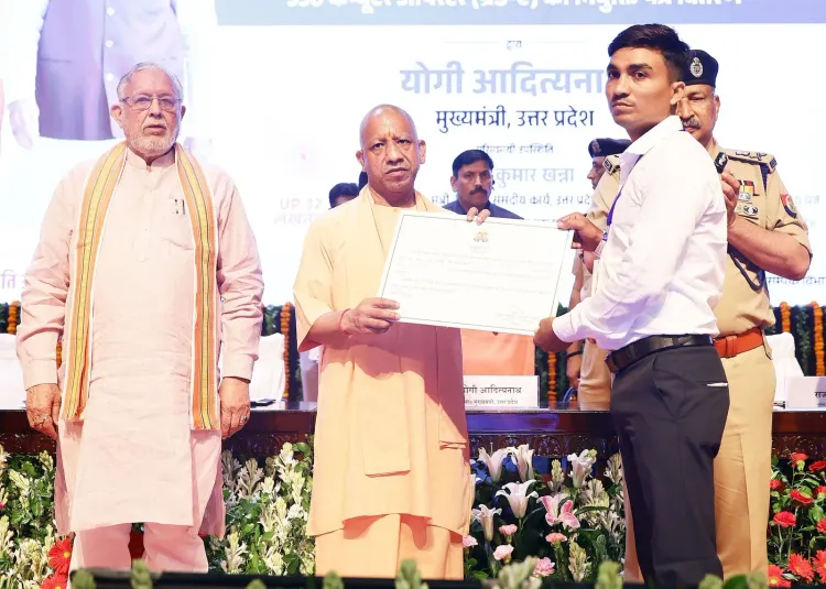 CM Yogi Distributes Appointment Letters to 930 UP Police Computer Operators