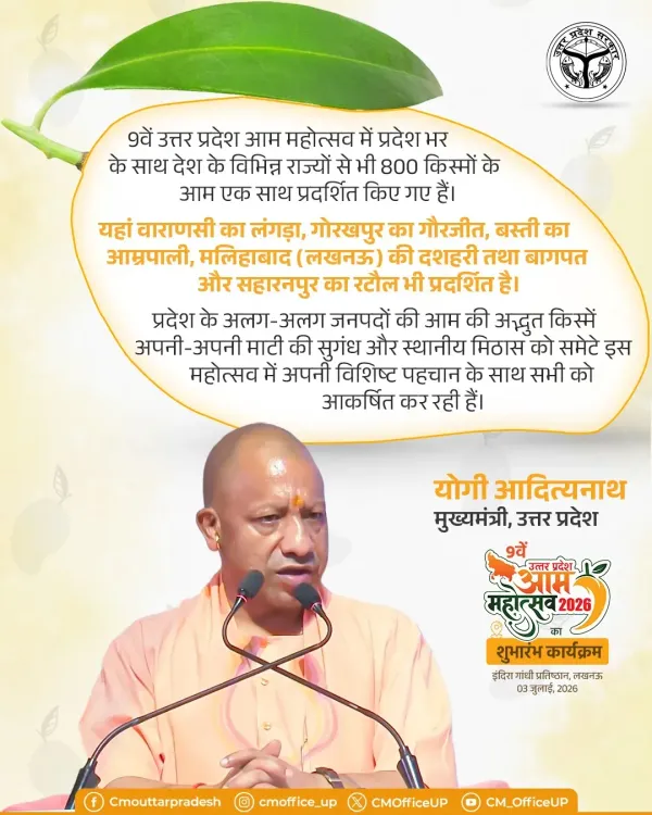 CM Yogi Flags 800 Mango Varieties at UP Aam Mahotsav