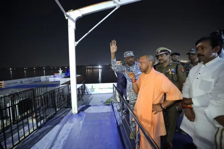 CM Yogi Inspects Namo Ghat for IAF Aerial Display-2026