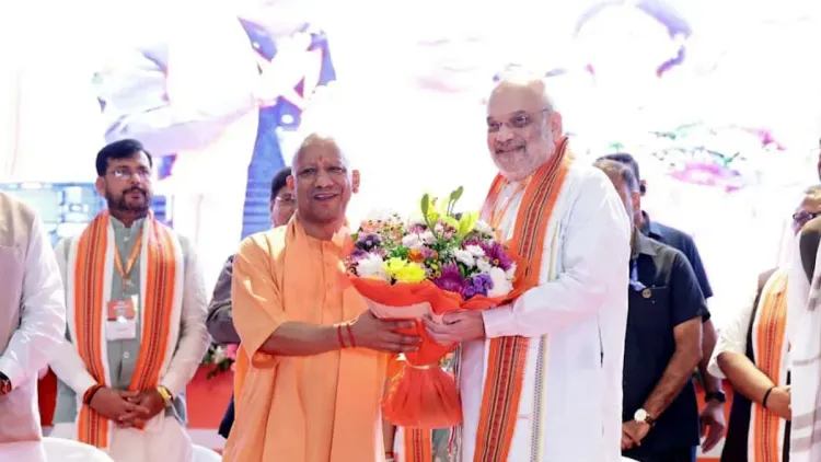 CM Yogi joins BJP UP executive meet with Amit Shah in Lucknow