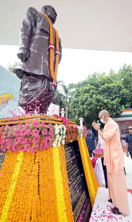 CM Yogi Leads Silent March in Lucknow on Partition Remembrance Day