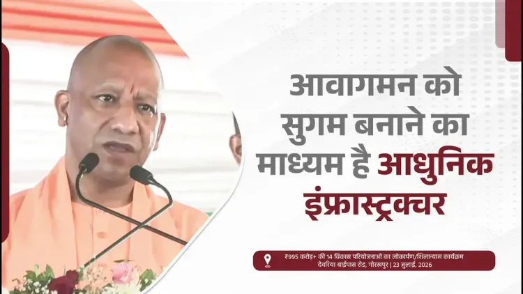 CM Yogi Links Fast Infrastructure to UP's Progress