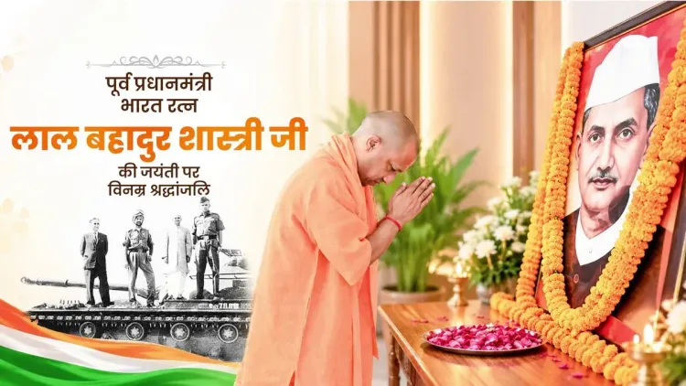 CM Yogi pays tribute to Lal Bahadur Shastri on birth anniversary