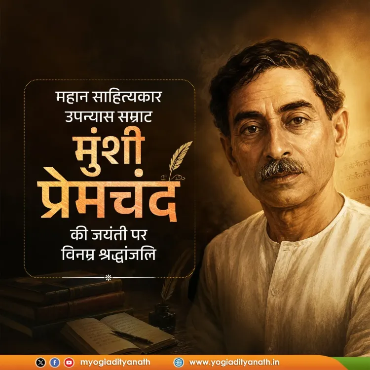 CM Yogi pays tribute to Munshi Premchand on birth anniversary
