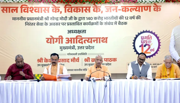 CM Yogi Reviews 'Pragati Path Yatra' Outreach Drive Across UP