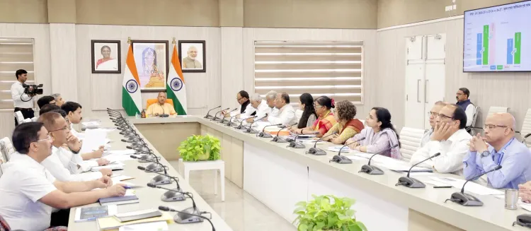 CM Yogi Reviews UP Health & Medical Education Depts in Lucknow