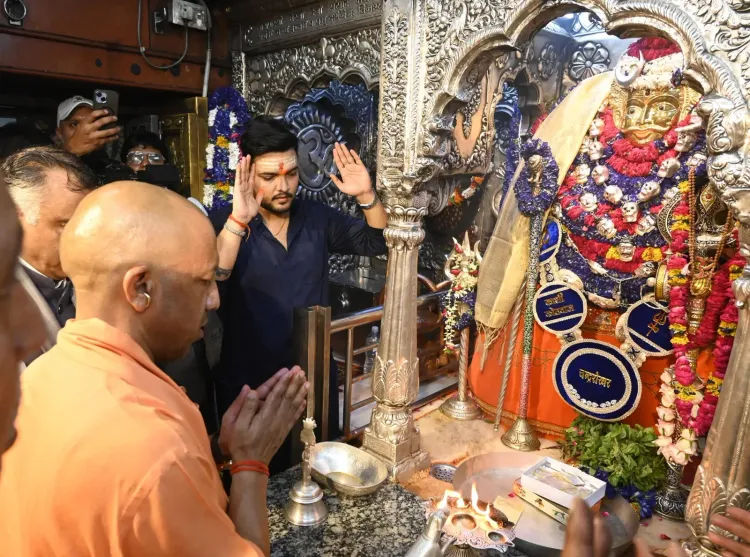 CM Yogi Seeks Blessings at Kaal Bhairav and Kashi Vishwanath