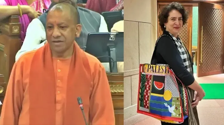 CM Yogi Critiques Priyanka for 'Palestine' Bag, Highlights Youth Opportunities in Israel
