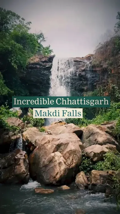 CMO Chhattisgarh Spotlights Makdi Falls in Sarangarh-Bilaigarh
