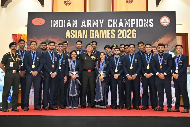 Army athletes' 20-medal haul at Asian Games 2026 felicitated by COAS Dhiraj Seth