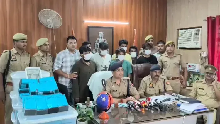 ग्रेटर नोएडा में मोबाइल चोरी गिरोह का भंडाफोड़: 6 गिरफ्तार, ₹50 लाख के 154 फोन बरामद