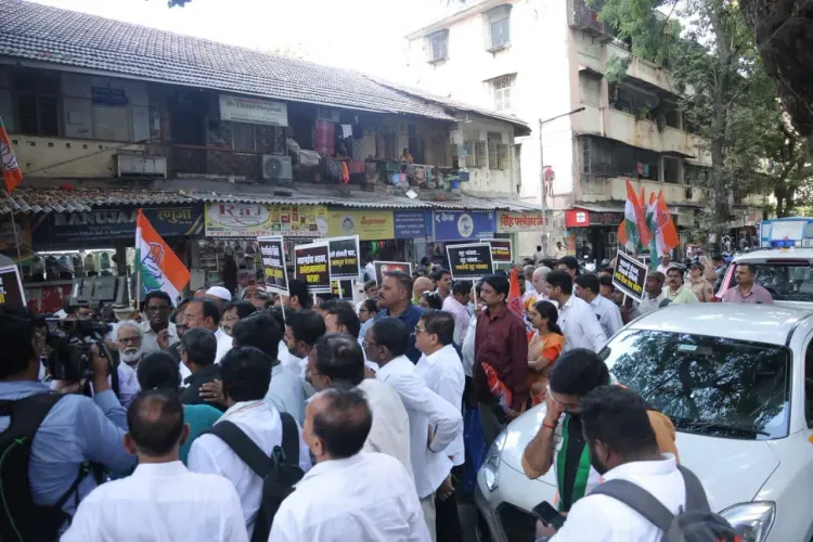 Congress protests 4 fuel price hikes in Maharashtra in 8 days