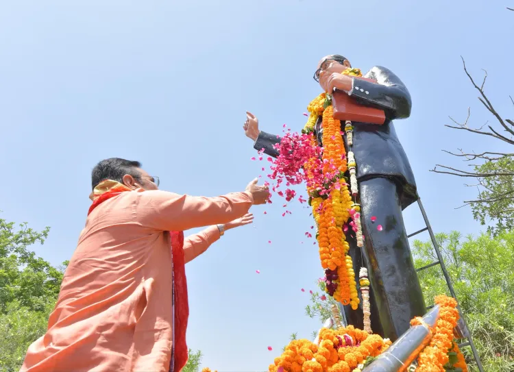 Rajasthan CM Bhajan Lal Sharma Critiques Congress on Ambedkar's Legacy