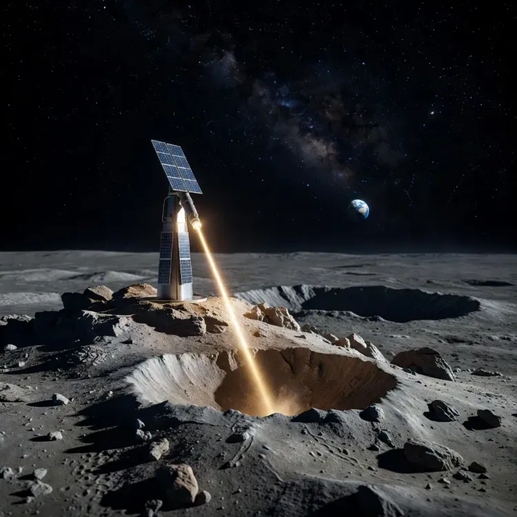 China scientists propose lunar laser grid to power moon south pole rovers