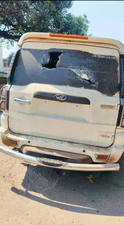 Criminals Assault Police Team in MP's Mauganj District