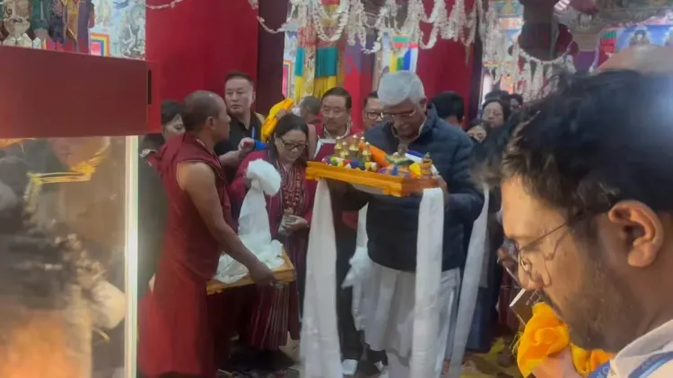 Culture Minister Shekhawat receives Buddha relics at Tawang Monastery