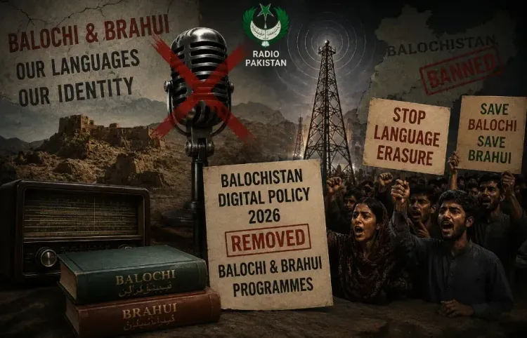 Balochi, Brahui radio cuts under Pakistan's 2026 policy spark student outrage