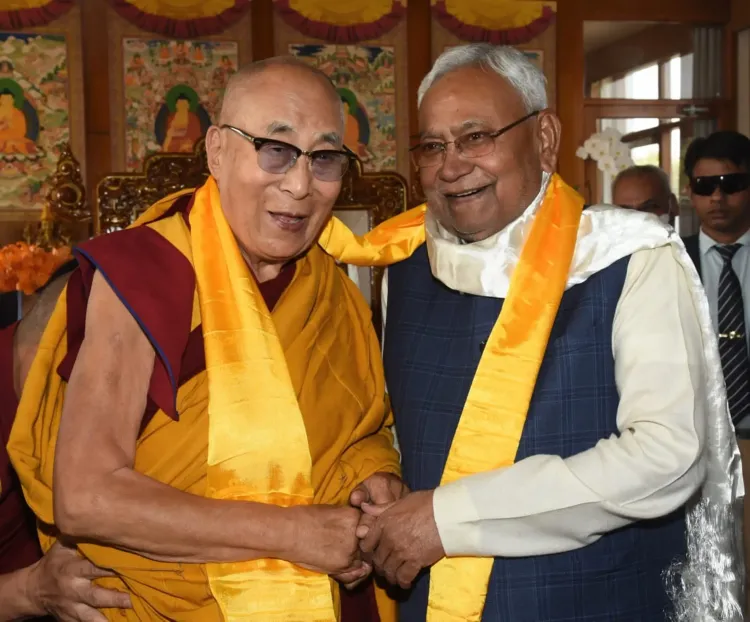 Did the Dalai Lama Praise Nitish Kumar's Hospitality During His Visits to Bihar?