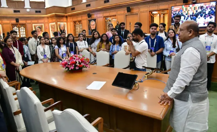 Delhi Assembly Speaker hosts BRICS youth leaders, Chhatra Sansad delegates