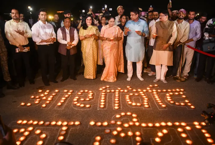 PM Modi's birthday: 1.25 lakh diyas lit at Vijay Chowk on Sewa Diwas