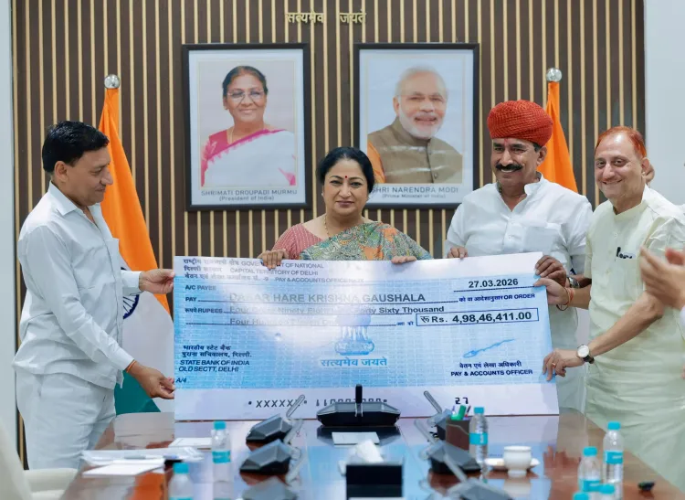 Delhi CM Rekha Gupta Unveils Funding to Enhance Cow Shelters