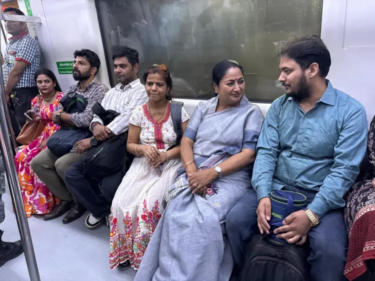 Delhi CM Rekha Gupta Takes Metro, DTC Bus to Secretariat