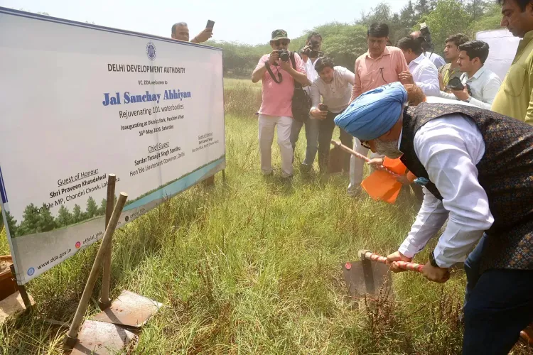 Delhi L-G launches DDA Jal Sanchay Abhiyaan to restore 101 water bodies