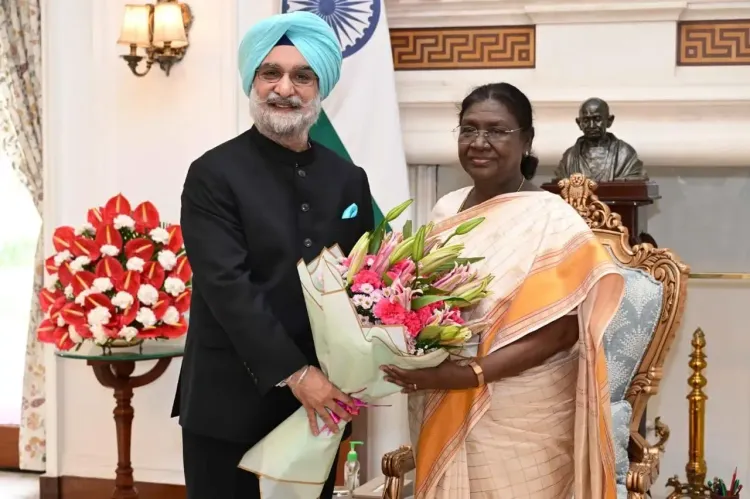 Delhi's L-G Taranjit Singh Sandhu Engages with President Murmu and Key Officials