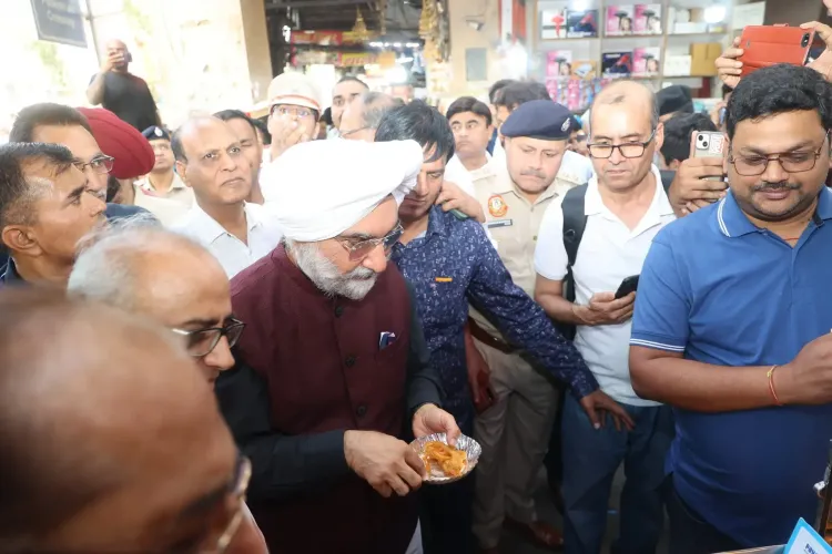 Delhi's L-G T.S. Sandhu Engages with Chandni Chowk Residents and Enjoys Iconic Sweets