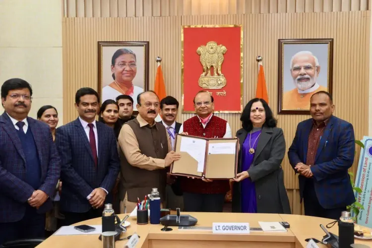 Did the previous AAP government delay the land allotment for two universities?