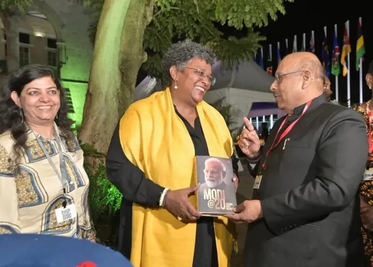 Did Delhi Speaker Vijender Gupta Gift a Book on PM Modi to Barbados Premier?
