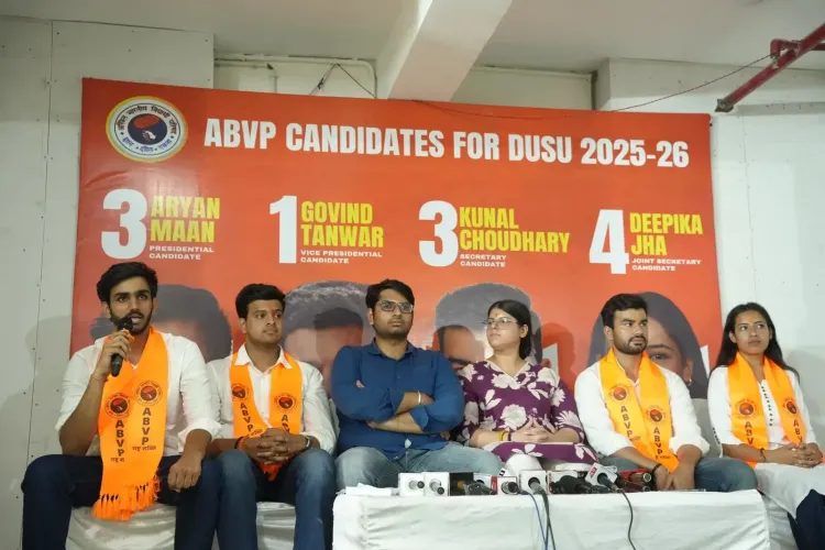 क्या दिल्ली विश्वविद्यालय के डूसू चुनाव के लिए एबीवीपी और एनएसयूआई ने अपने उम्मीदवारों की घोषणा की?