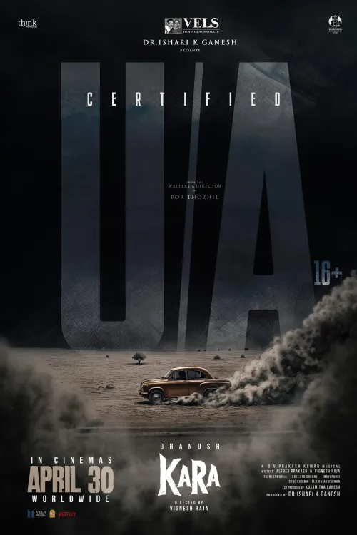 Exciting News: Dhanush's 'Kara' Receives U/A Certification for Release
